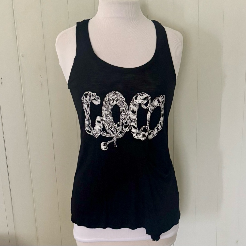 LAUREN MOSHI Coco XS black lite tank top shirt